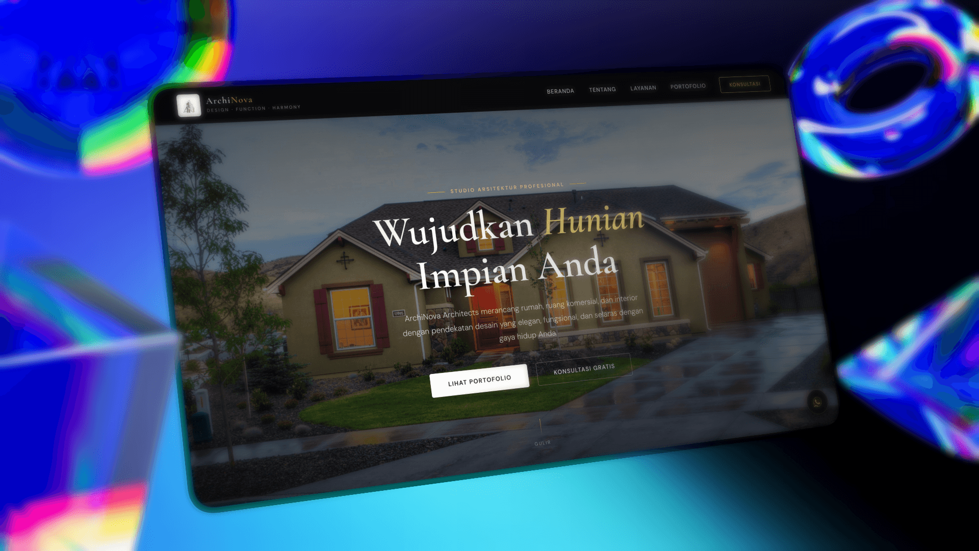ArchiNova mockup